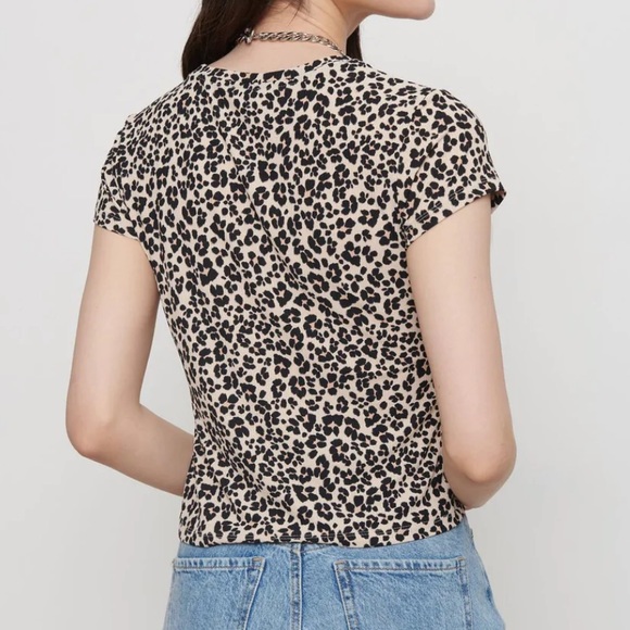 Dynamite ribbed animal print t-shirt - Picture 4 of 9